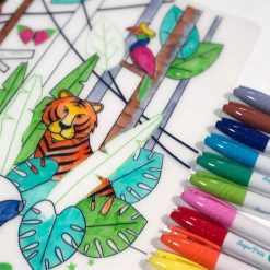Coloriage Set de table "Jungle" - Super Petit