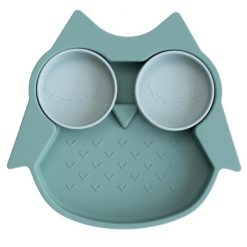 Assiette hibou silicone tidy tot