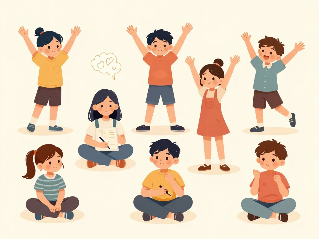 Scène enfants activités périscolaires 6-12 ans après école