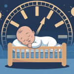 illustration bébé s'endort au biberon et réclame 1h après vectorielle