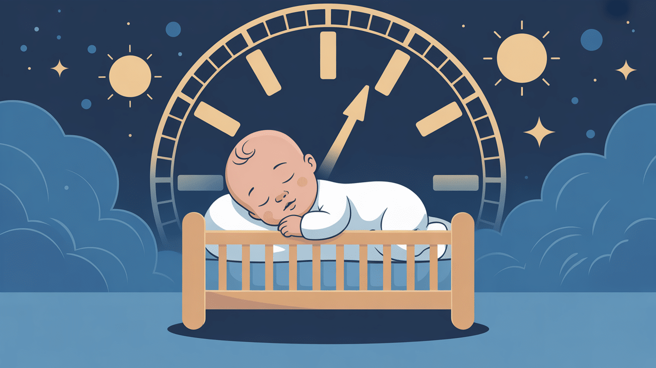 illustration bébé s'endort au biberon et réclame 1h après vectorielle