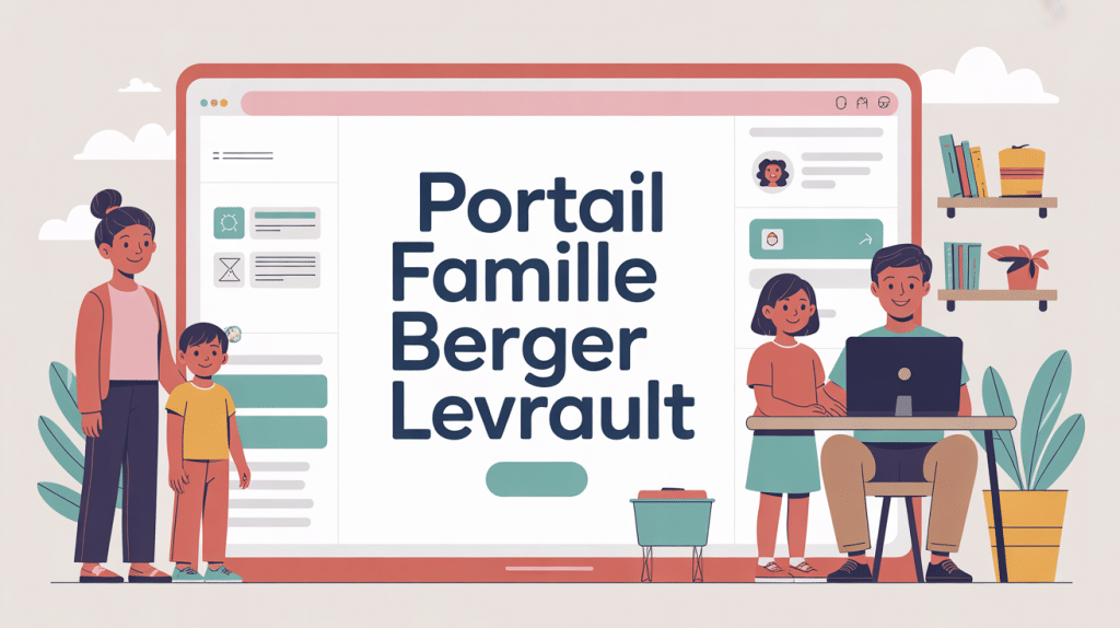 berger levrault portail famille illustration parents ordinateur