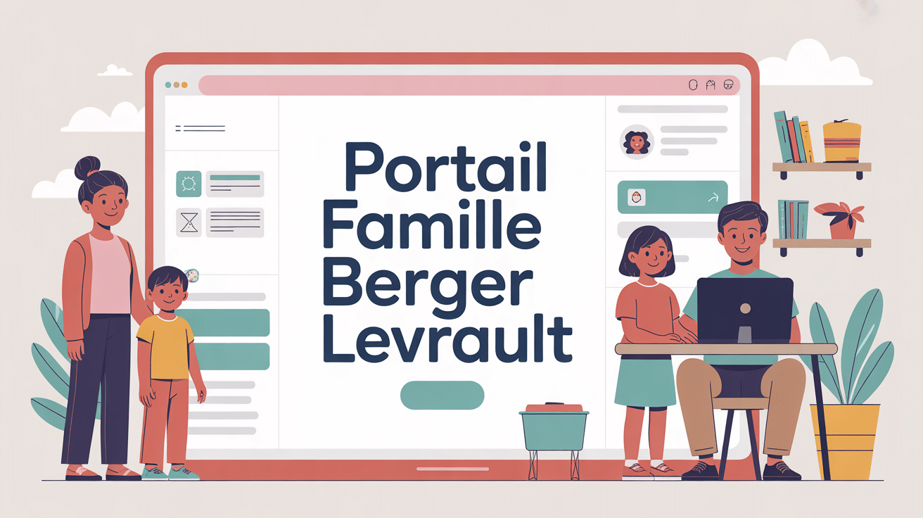 berger levrault portail famille illustration parents ordinateur