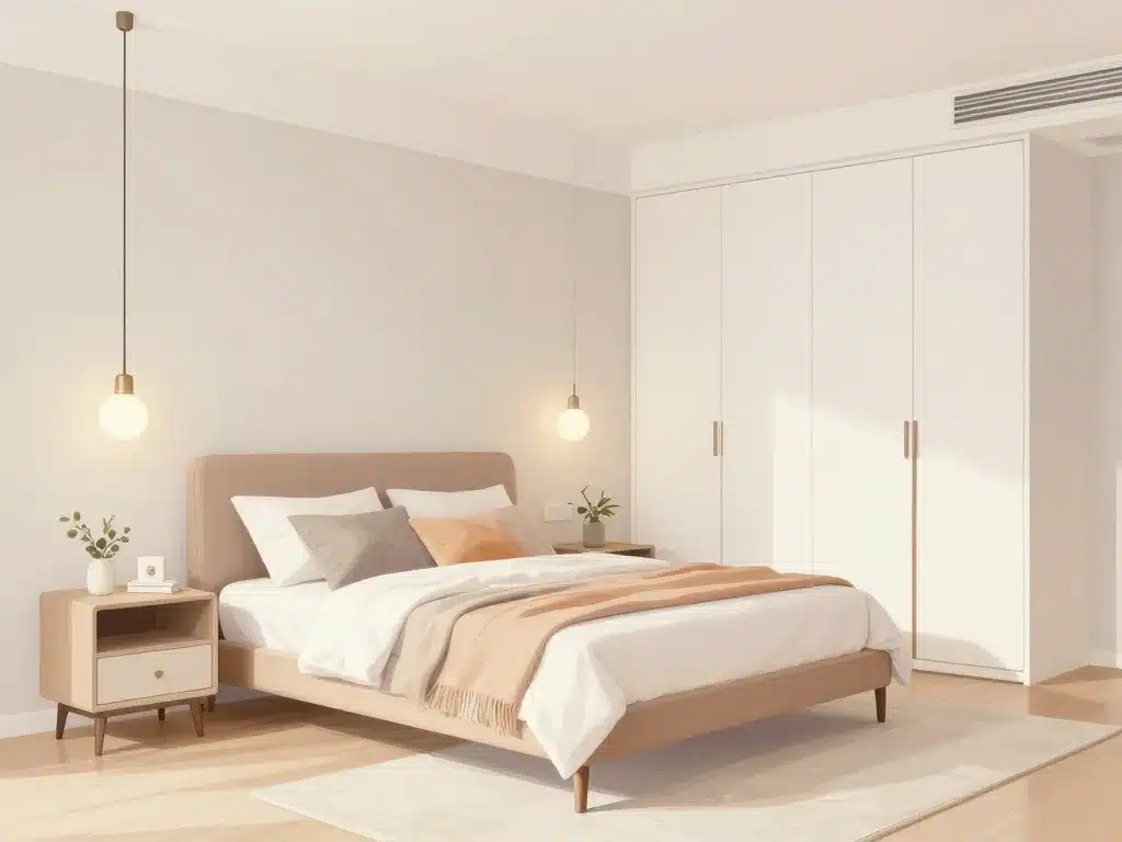 chambre adulte complete 160x200 décoration moderne petit espace