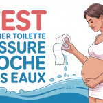 Femme enceinte effectue test papier toilette fissure poche des eaux