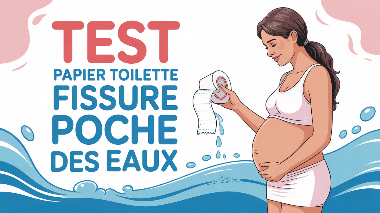 Femme enceinte effectue test papier toilette fissure poche des eaux