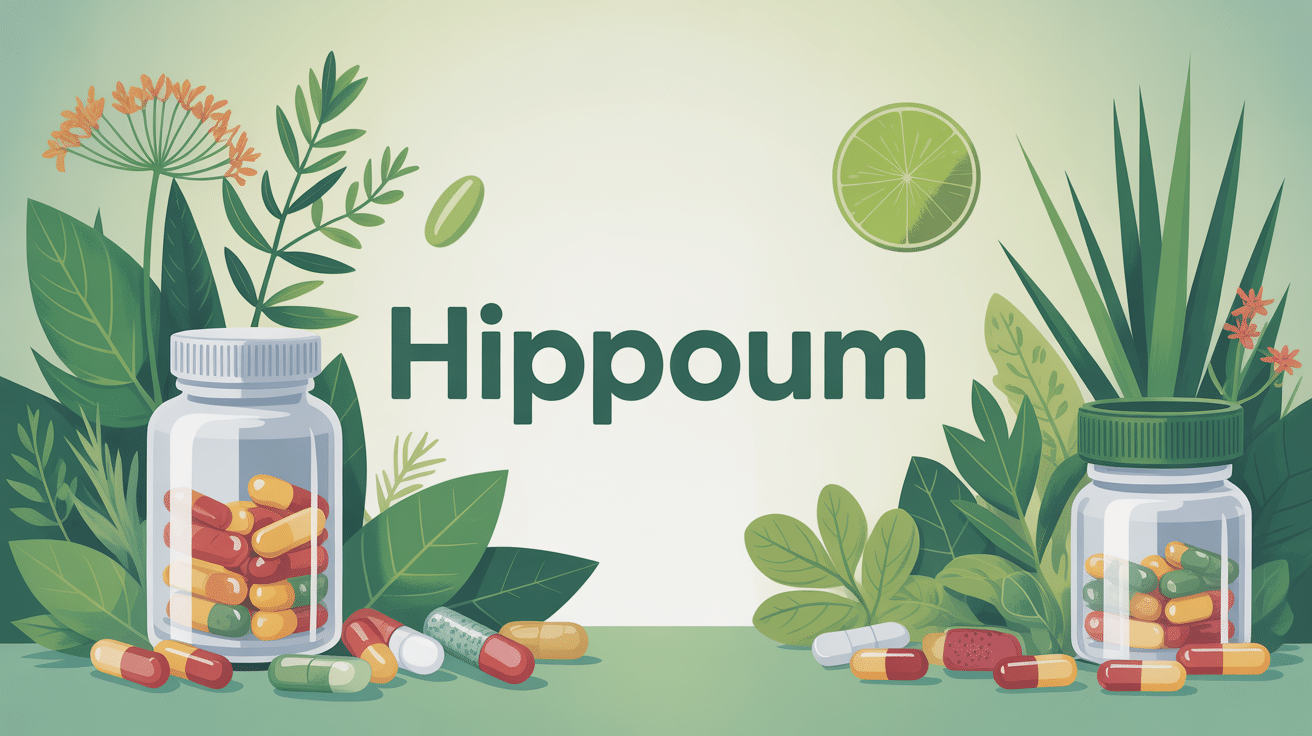 illustration hippoum complément naturel plantes gélules