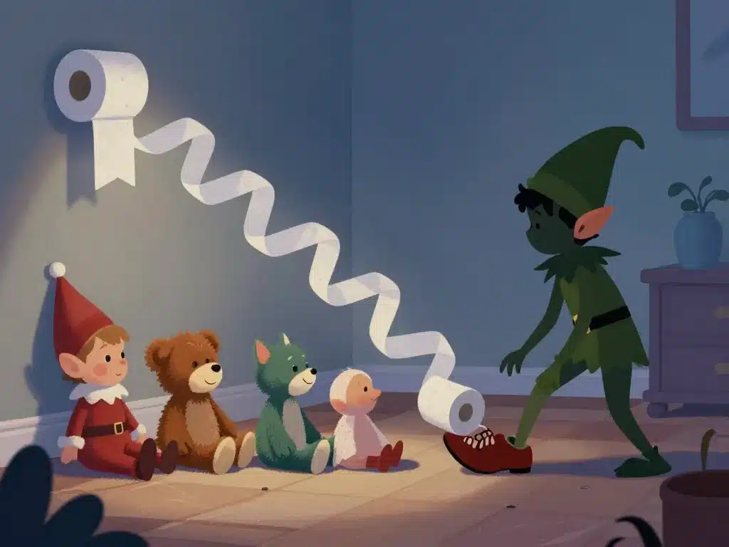 Lutin farceur réalise farces lettre Noël