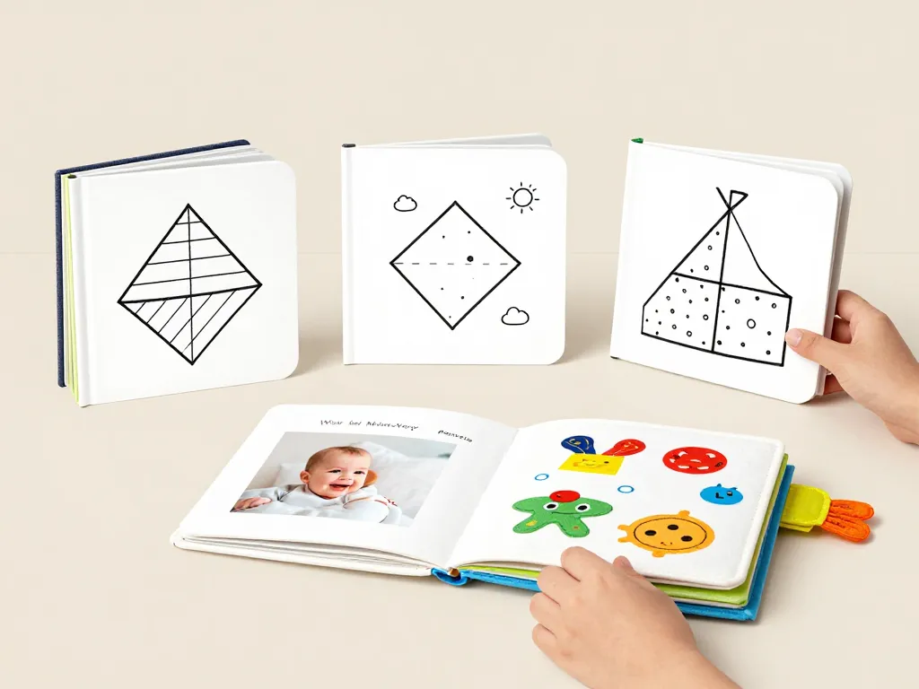 livre bebe 0-3 mois montessori livres contrastés et réalistes