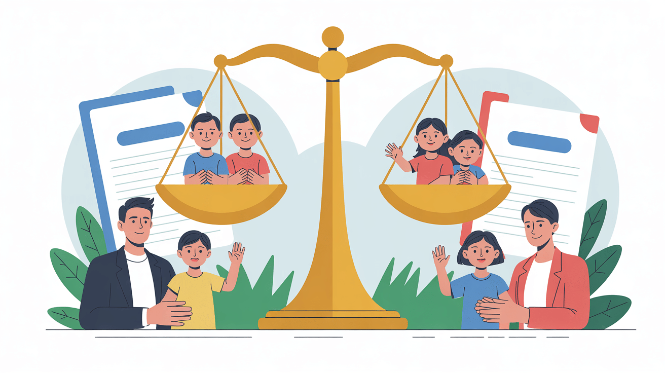 mon ex ne respecte pas le jugement que faire illustration balance justice parent enfants