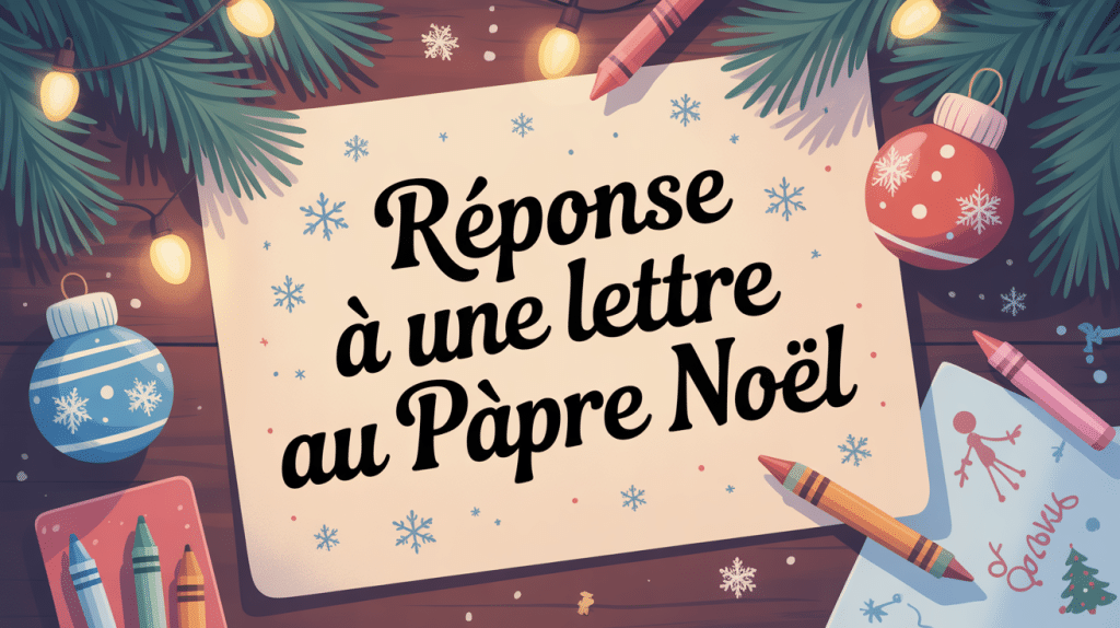 réponse lettre au père noel lettre manuscrite ambiance noel