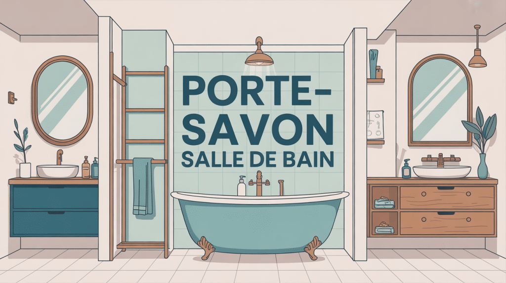 Salle de bain porte savon intégré moderne, différents modèles
