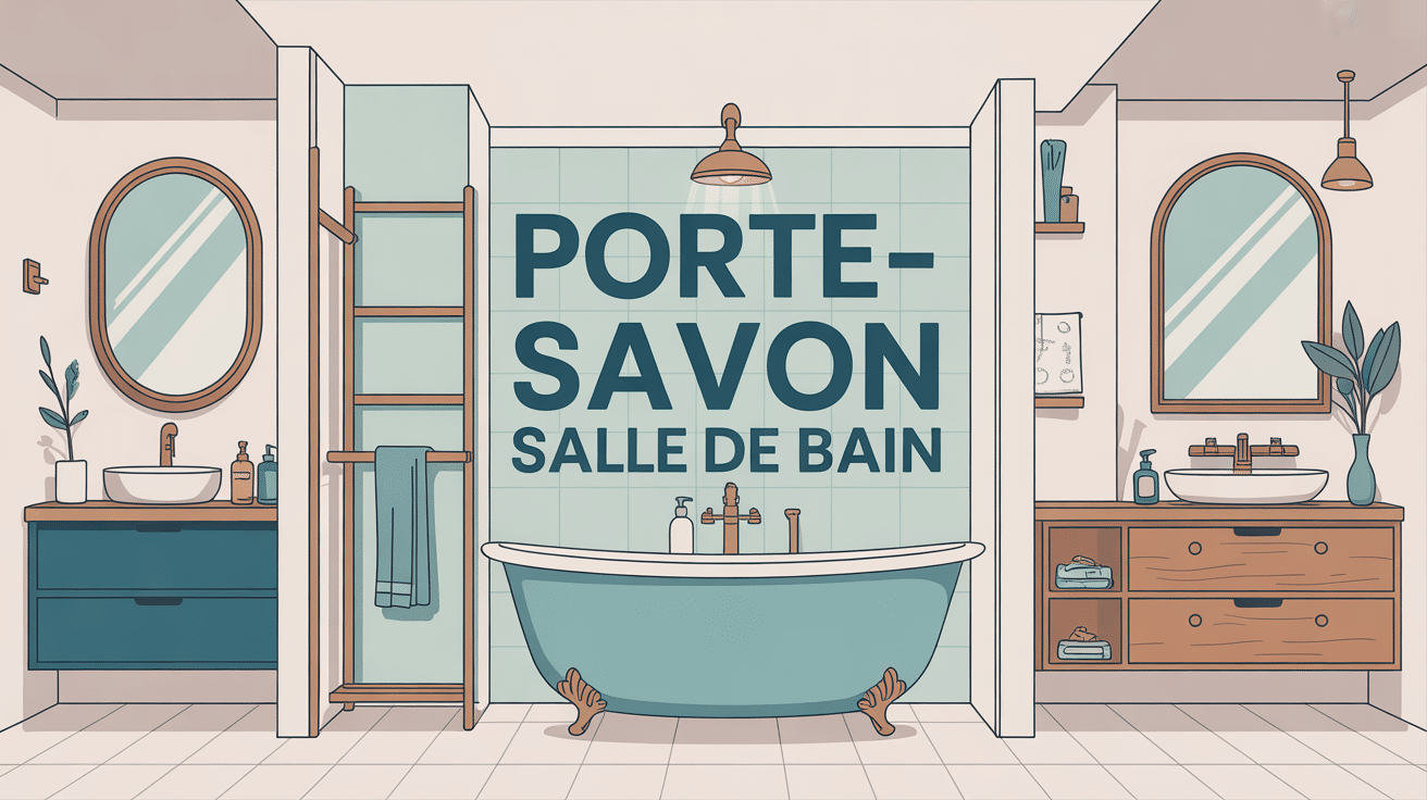 Salle de bain porte savon intégré moderne, différents modèles