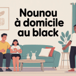 Illustration du tarif nounou à domicile au black en famille moderne