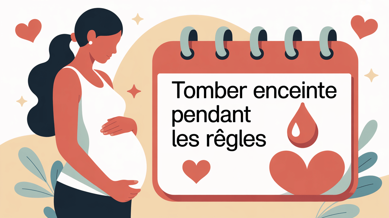 illustration tomber enceinte pendant les règles témoignage