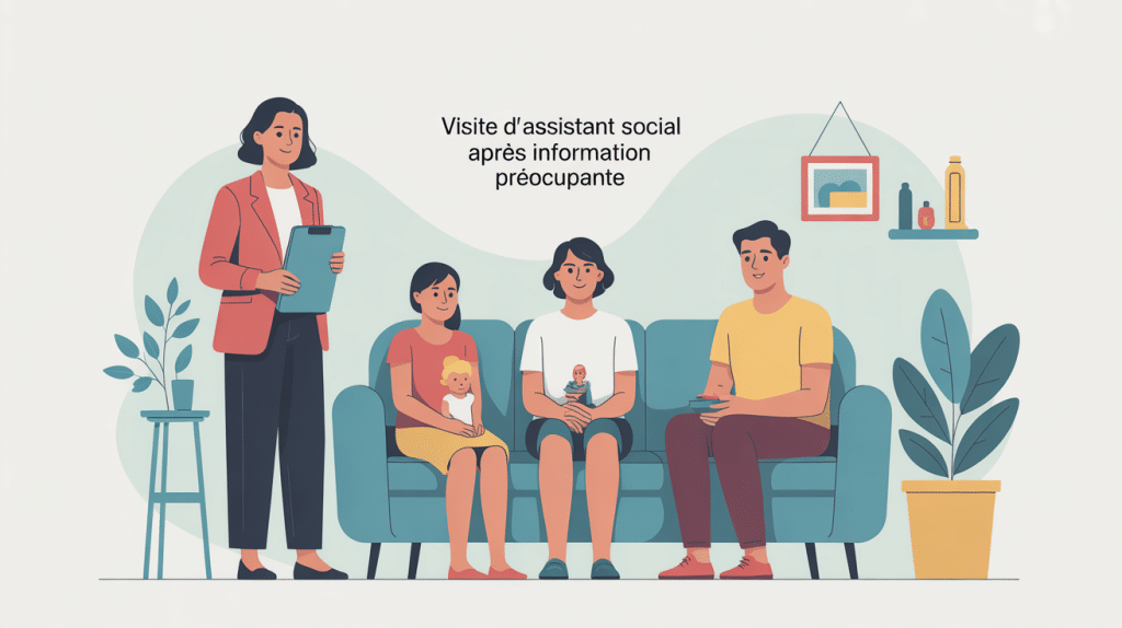 visite assistant social information préoccupante famille domicile