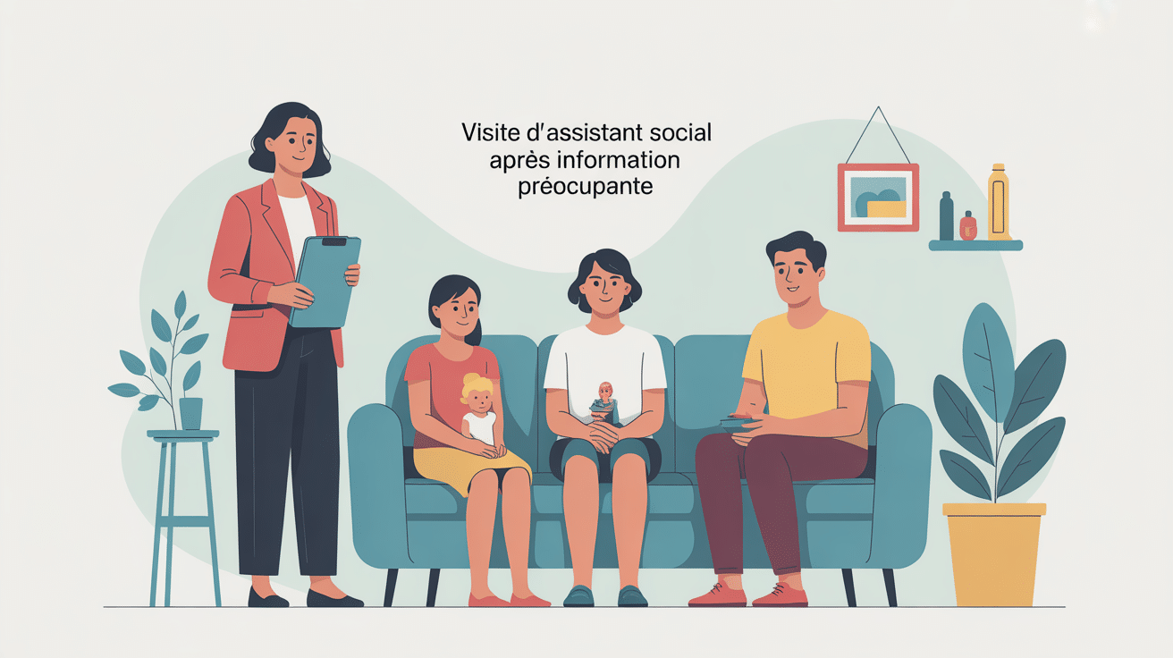visite assistant social information préoccupante famille domicile