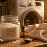 assouplissant maison sans vinaigre sel d'Epsom huile essentielle