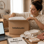 avis bebeboutik mère ouvre colis