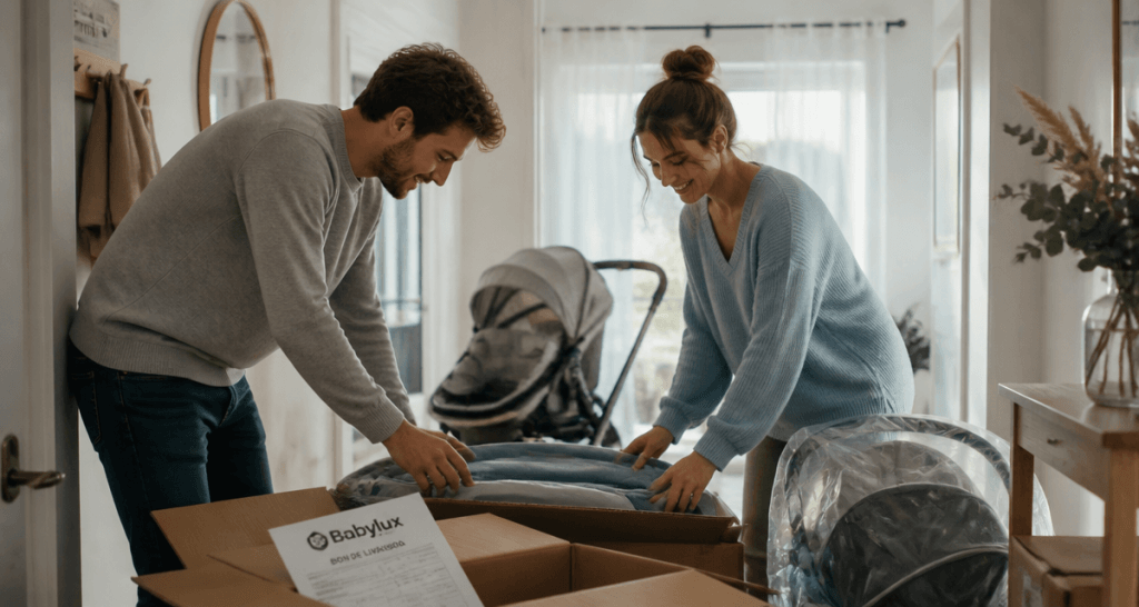 babylux avis déballage colis poussette