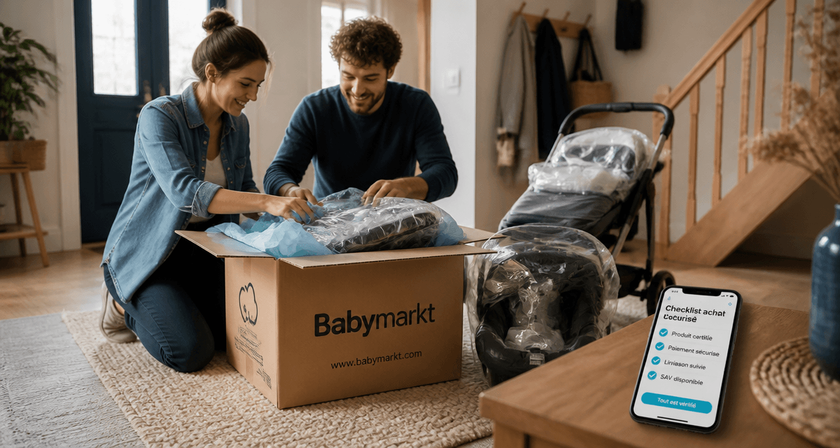 babymarkt avis couple déballant carton
