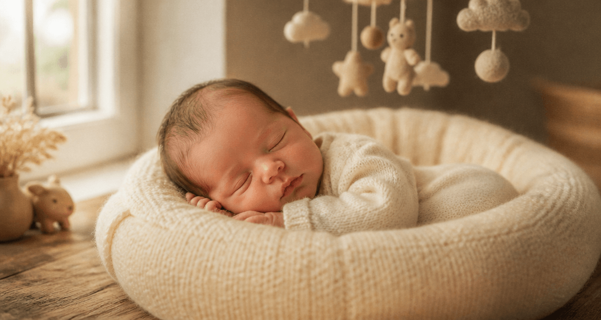 cocon bebe nouveau-ne endormi laine merinos