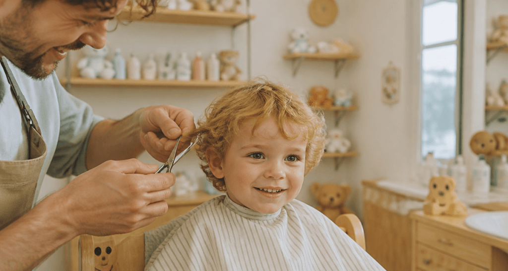 coiffure bebe garcon premiere coupe salon