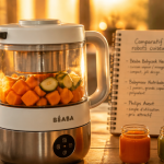 comparatif babycook robot cuiseur bébé sur plan de travail