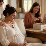 idée cadeau baby shower pour la maman massage et coffret
