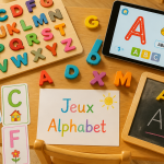 jeux alphabet sensoriels sur table enfant