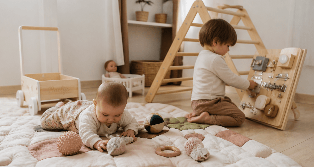 jeux motricité bébé tapis d’éveil