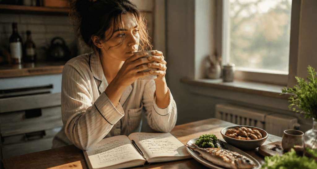 retrouver de l energie mentale femme fatiguée cuisine