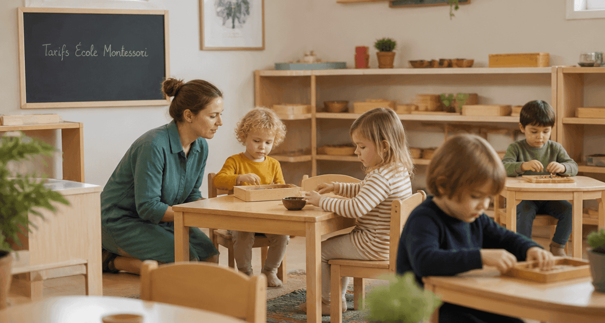 tarif ecole montessori enfants classe