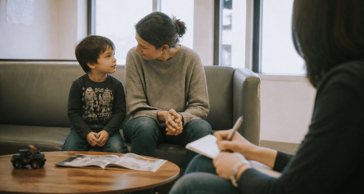visite médiatisée parent enfant salle accueil