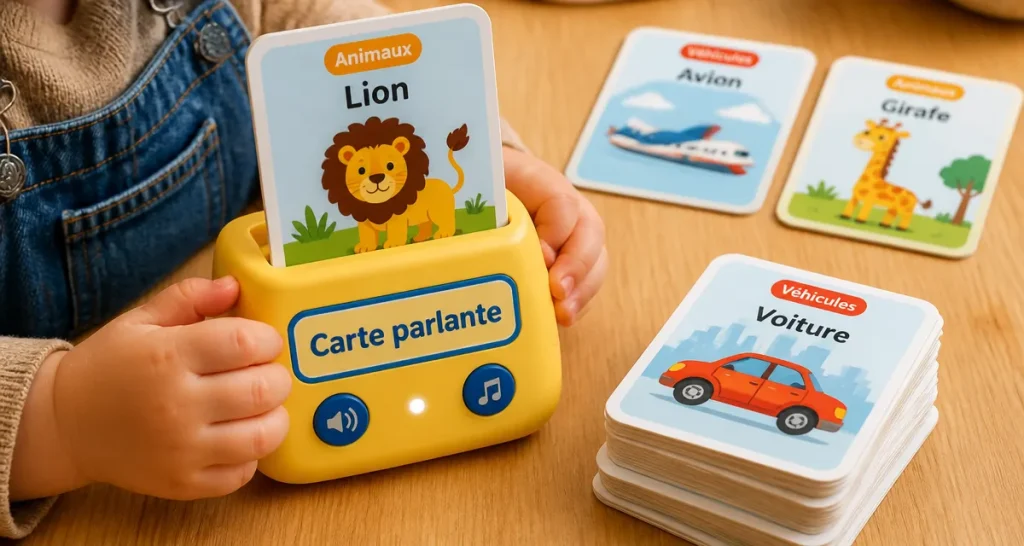 Carte parlante : lecteur de flashcards pour enfants 2-6 ans