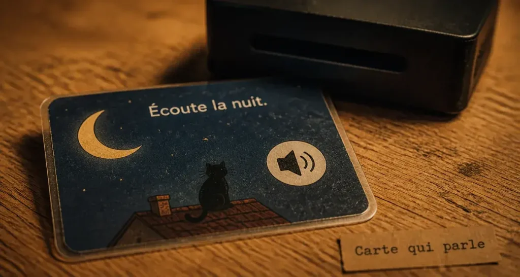 Carte qui parle : choisir entre éducation et émotion