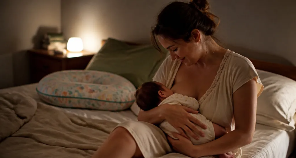 chemise de nuit allaitement jeune maman