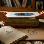 ecole des loisirs abonnement : livres jeunesse reçus, enfant et parent retirent un livre