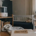 Humidificateur d’air bébé danger, humidité 40–55% avec hygromètre