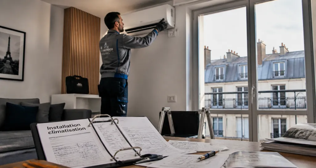 installation climatisation appartement technicien
