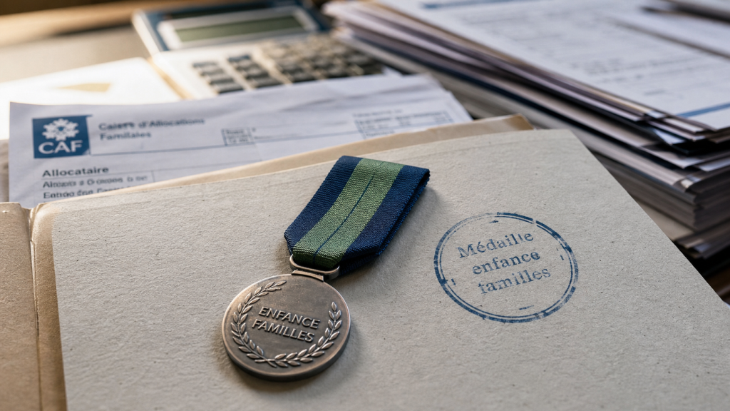 Montant prime médaille de la famille : médaille enfance et familles sur dossier CAF