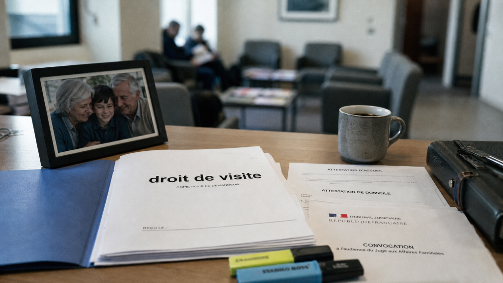 Motif de refus droit de visite grand-parent, dossier au tribunal pour protéger l’enfant