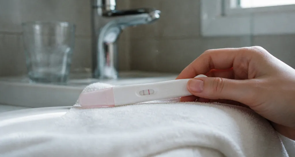 test de grossesse positif faible ligne pâle
