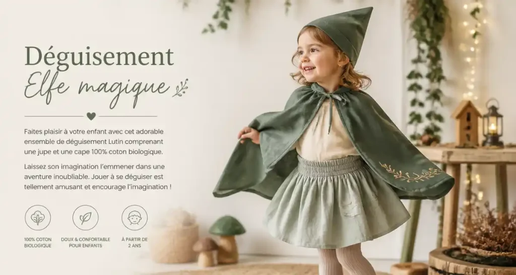 Déguisement Elfe magique