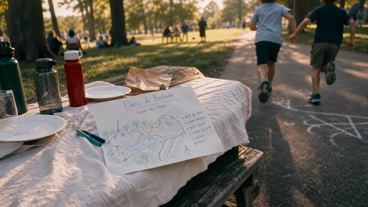 Activité extérieur au parc : carte “Parc & Balade” et chasse au trésor
