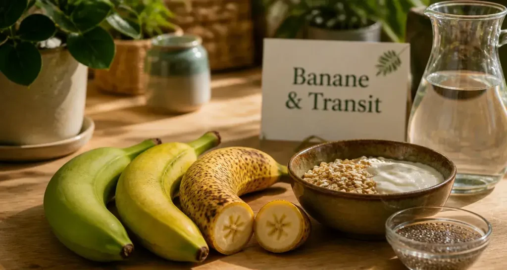 La banane constipe t elle ? Bananes vertes et mûres sur petit-déjeuner