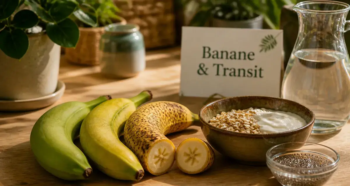 La banane constipe t elle ? Bananes vertes et mûres sur petit-déjeuner