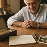 Idée cadeau 60 ans homme : coffret photo souvenir en cuir et polaroïd