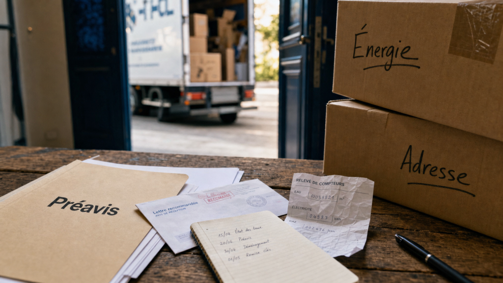 Checklist déménagement en 5 étapes : préavis et documents