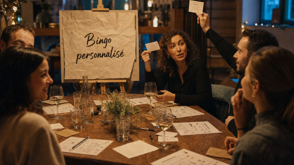 Jeux pour anniversaire adulte : bingo personnalisé lors d’une fête